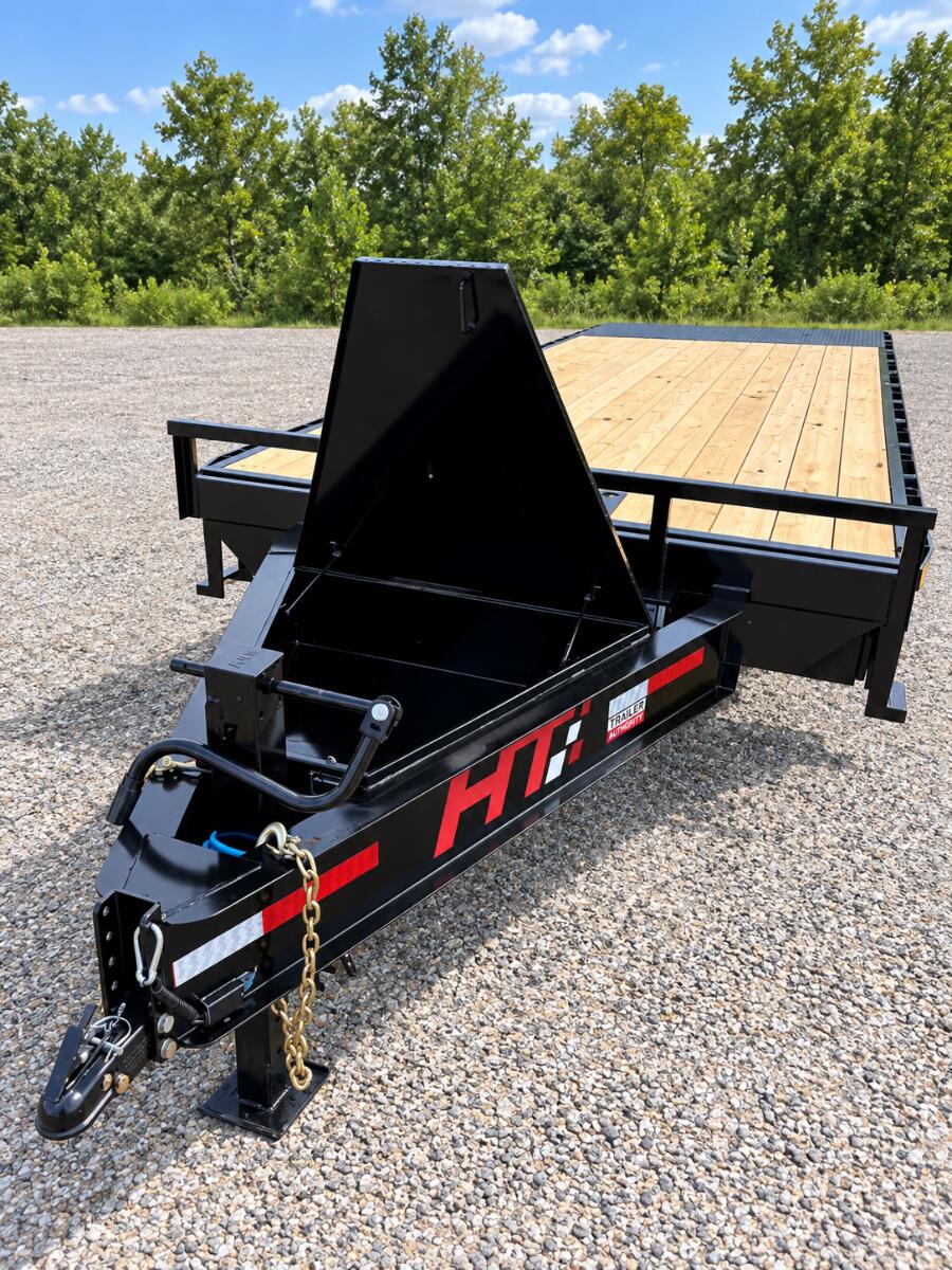 2026 HT Trailers 102x22' Deckover powertilt