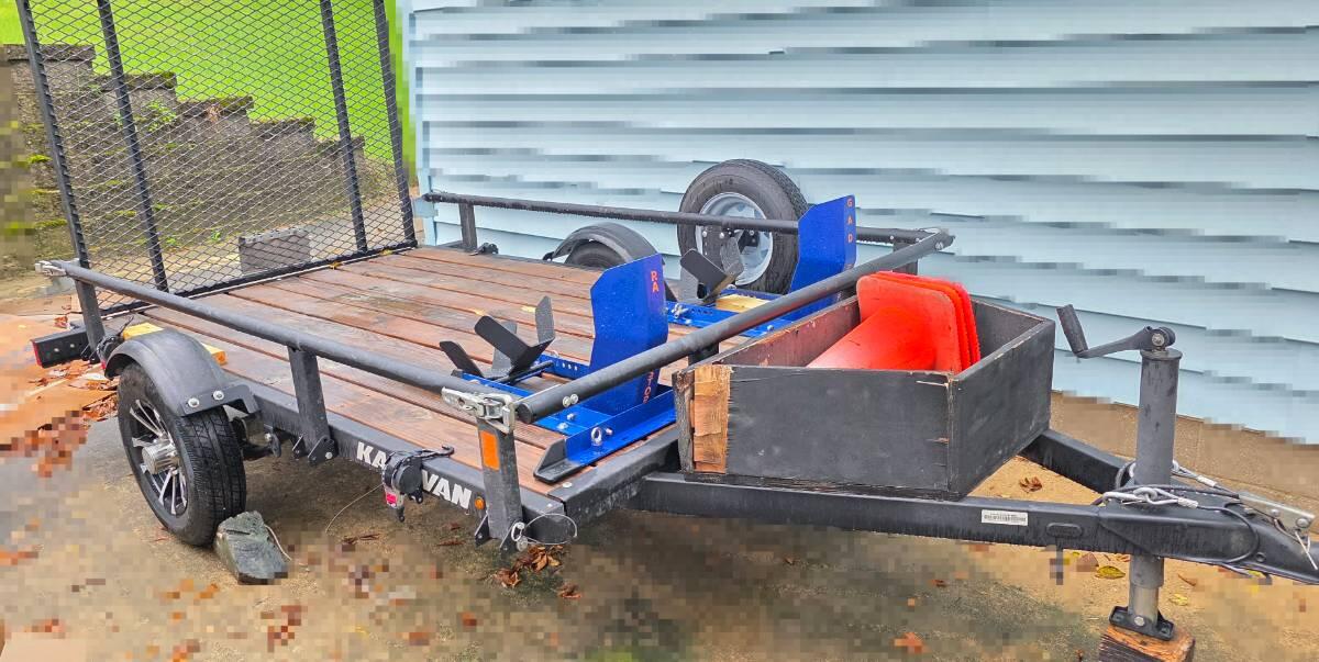 2024 Karavan 5x8 Motorcycle hauler open trailer