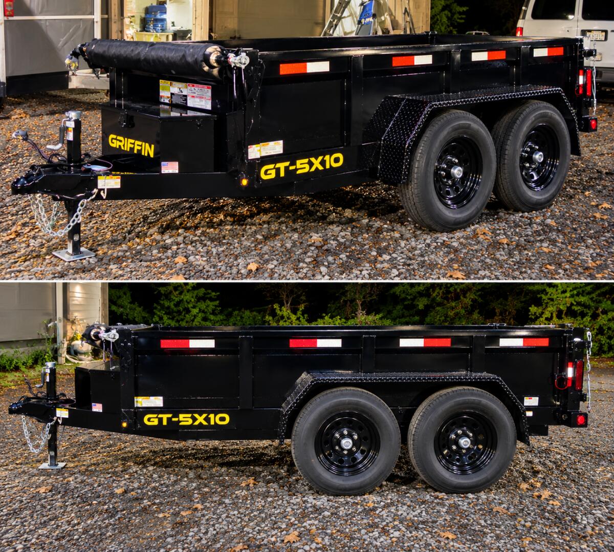 2027 Griffin 5x10 dump trailer with tarp