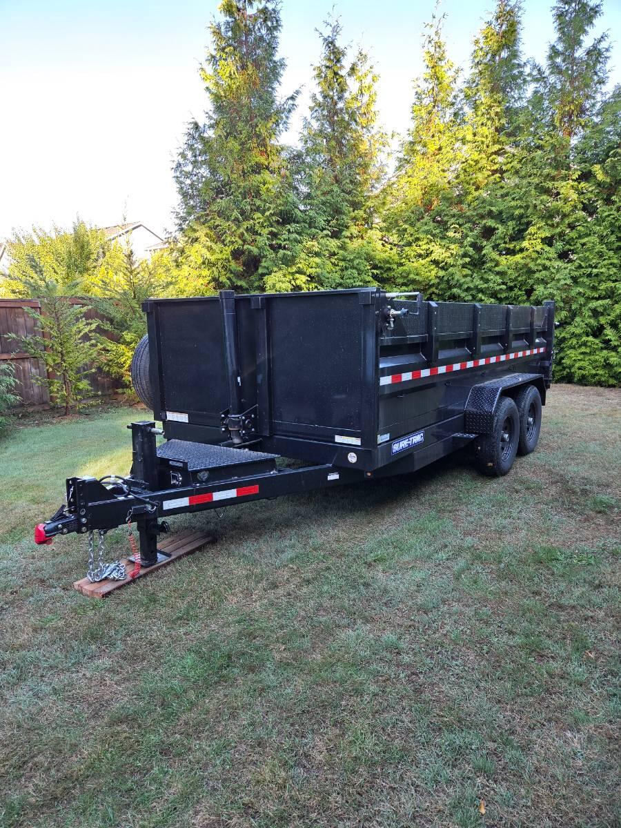 2026 Sure Trac 7x14 telescopic dump trailer