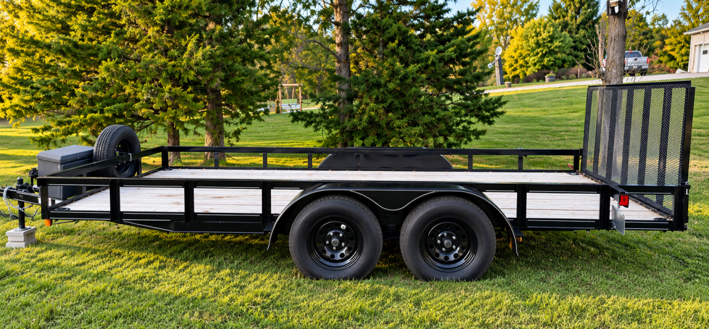 2026 P&T 16x7 TA utility trailer