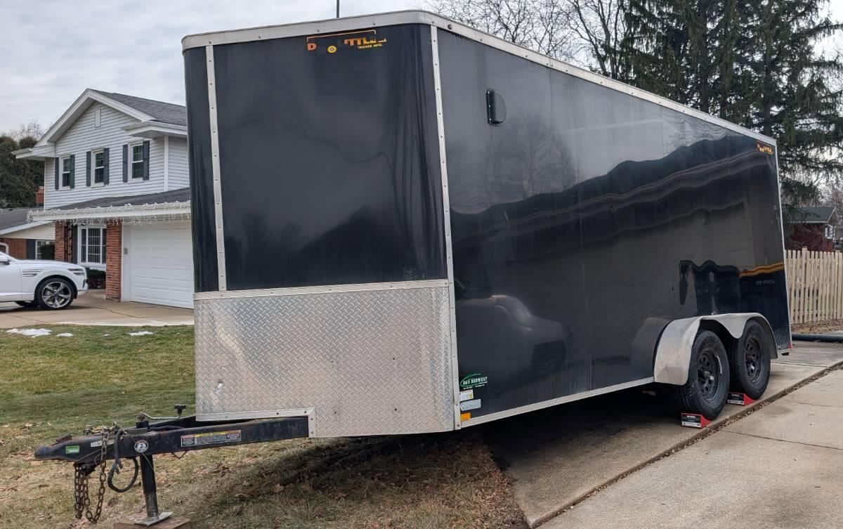 2020 Doolittle 7x16 enclosed cargo trailer