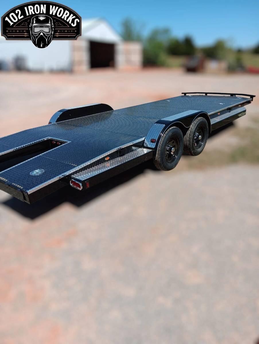2020 Challenger custom 20' Car hauler with dovetail and c
