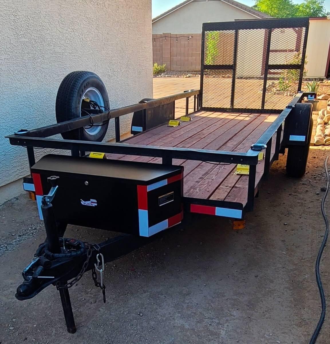 2001 SNCT Utility trailer 5x20 foot utility trailer